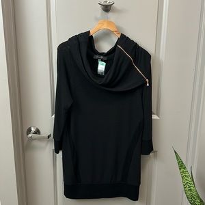 Black oversized cowl neck sweater. Size medium